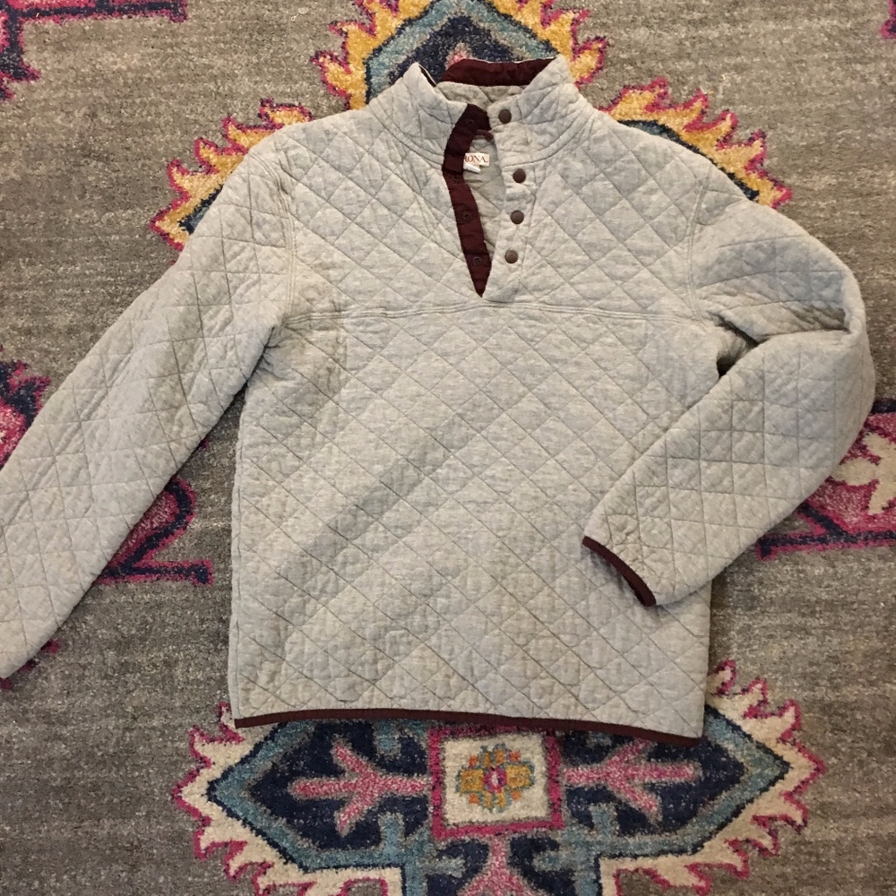 Grey Quilted Sweater